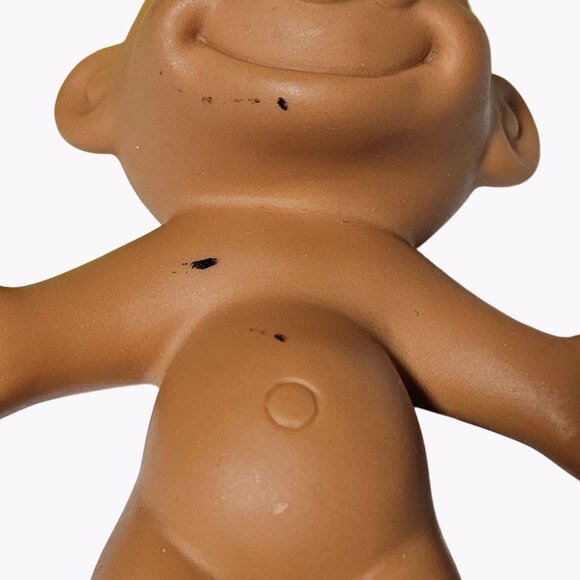 Vintage 90s Russ Troll for President Doll 5 inch Yellow Hair Brown Eyes T-Shirt - Picture 6 of 8